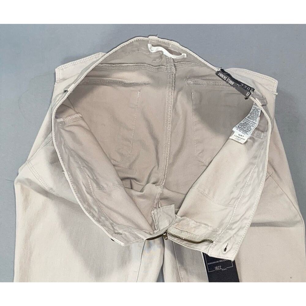 1822 Denim 'Ankle Skinny' Super Soft Flap Pocket Stretch Chino Pants. Women's 8. - Picture 5 of 7
